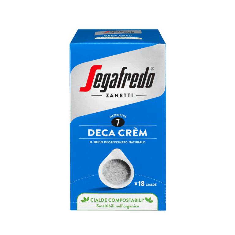 Produktbild: Kaffee Segafredo Deca Crèm, kompostierbare Pads, Karton mit 18 Stück