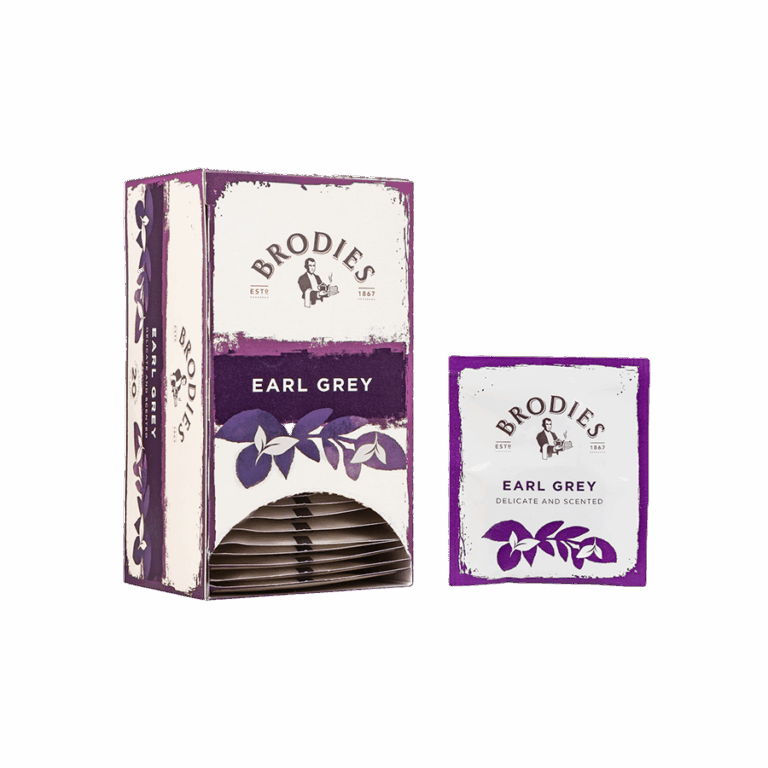 Produktbild: Brodies Tee Earl Grey, Teebeutel, Karton mit 20 Teebeuteln