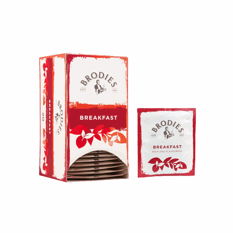 Produktbild: Brodies Tee Breakfast Tea, Teebeutel, Karton mit 20 Teebeuteln