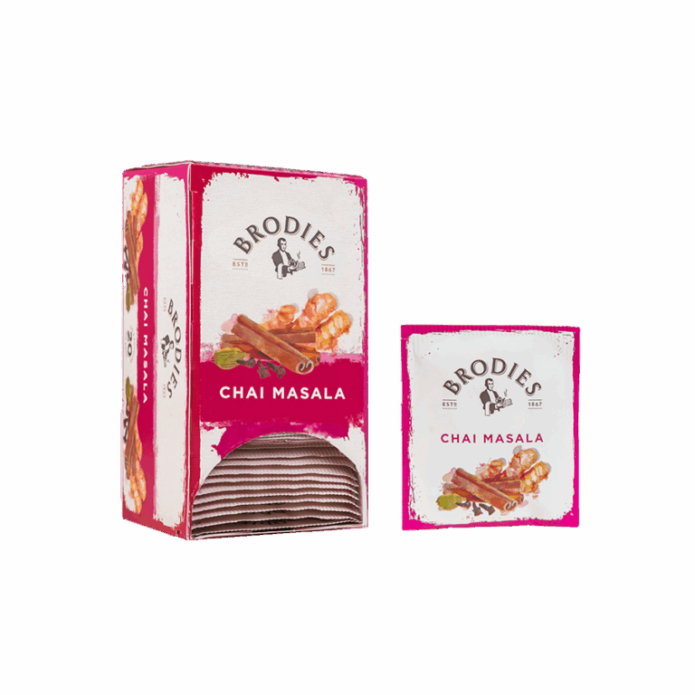 Produktbild: Brodies Tee Chai Masala, Teebeutel, Karton mit 20 Teebeuteln